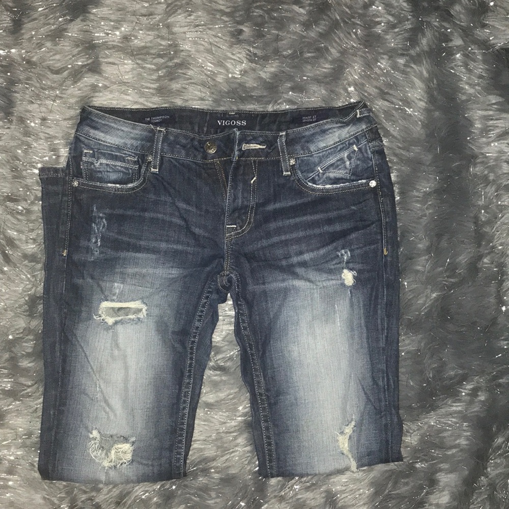 Dark washed jeans